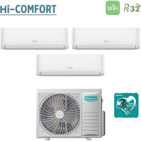 Hisense – Climatiseur réversible 7000/9000/12000 BTU – Wi-Fi intégré – SEER 7.3 – SCOP 4.05 – A++/A+ – Compresseur birotor DC Inverter – Image 5