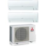 Climatiseur réversible Dual-split MITSUBISHI Electric MSZ-HR 9000+9000 avec MXZ-2HA40VF Gaz R-32 Wi-Fi Optional 9+9