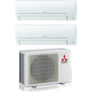 Climatiseur réversible Dual-split MITSUBISHI Electric MSZ-HR 9000+9000 avec MXZ-2HA40VF Gaz R-32 Wi-Fi Optional 9+9