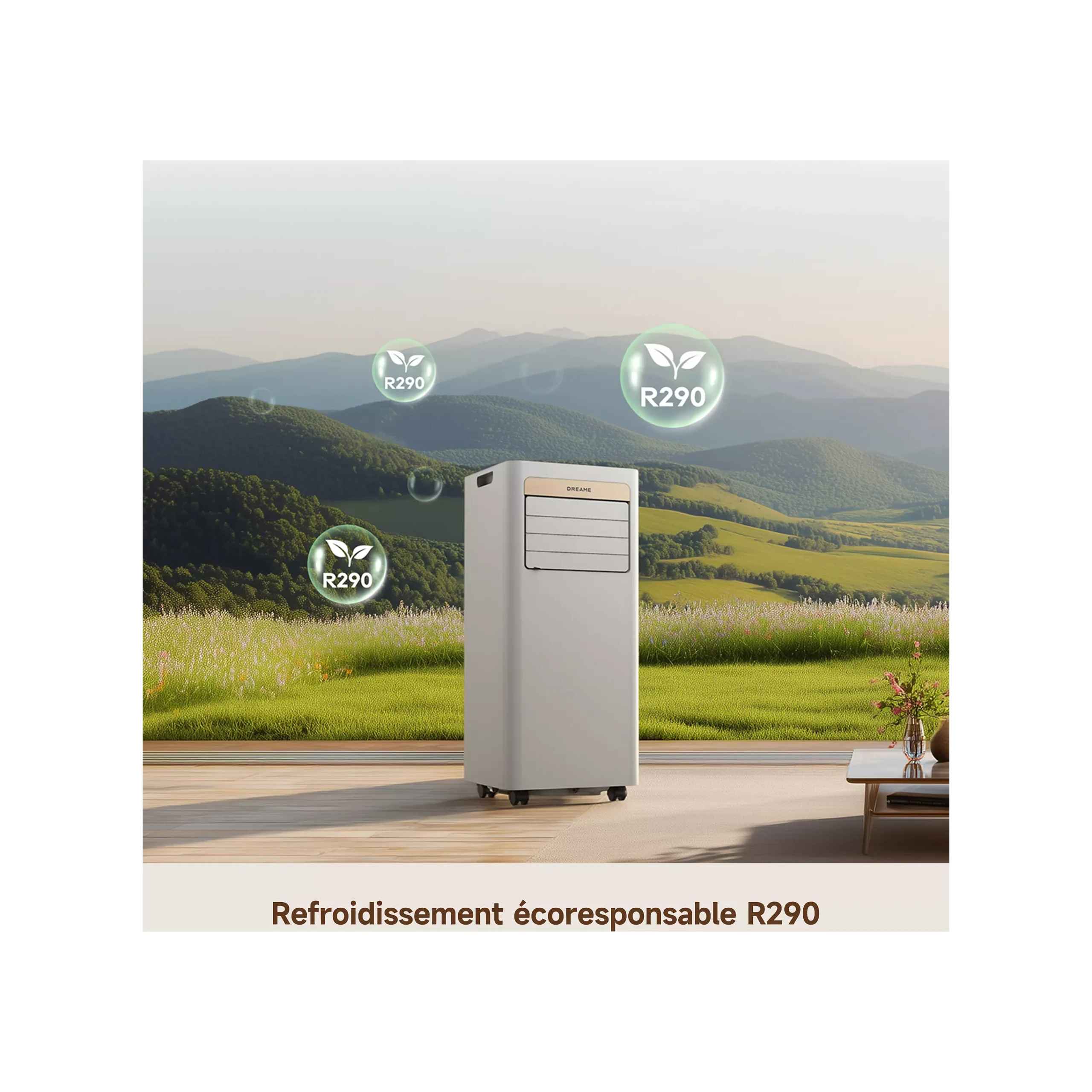 DREAME Réf. 1242876 Climatiseur DREAME P-Wind 9K-Camel Gold – Image 10